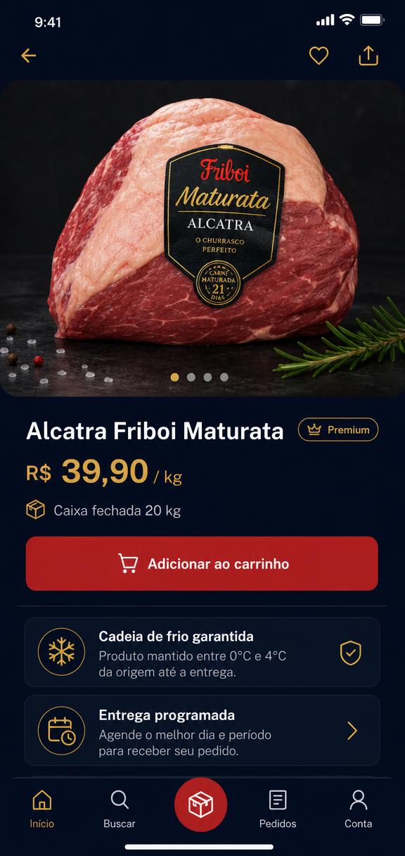 Tela 2 do aplicativo Friboi Conecta